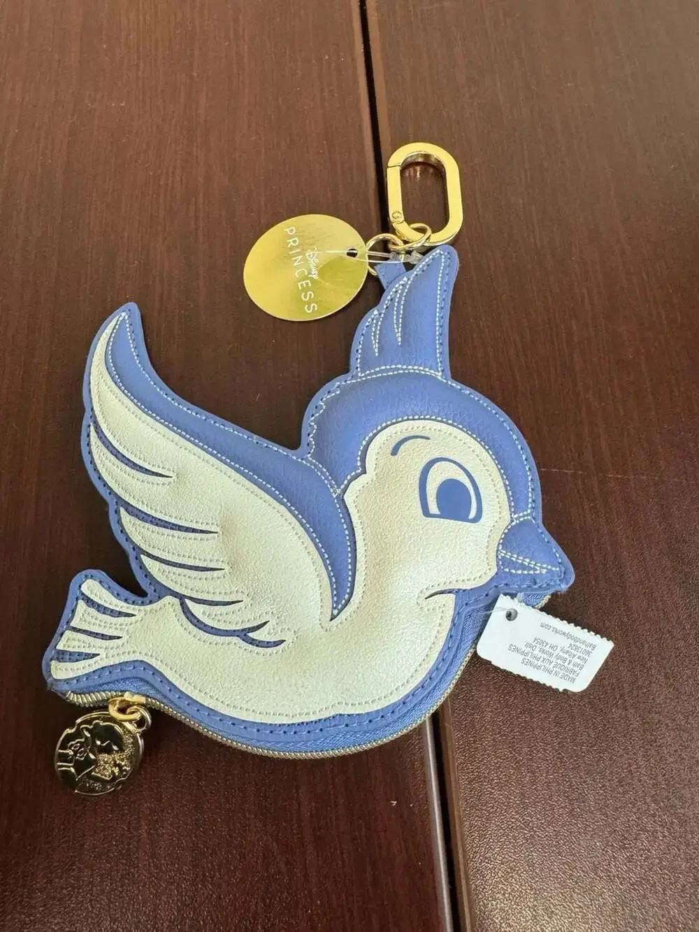 Bath & Body Works Disney Princess Snow White Blue Bird Coin Purse Keychain